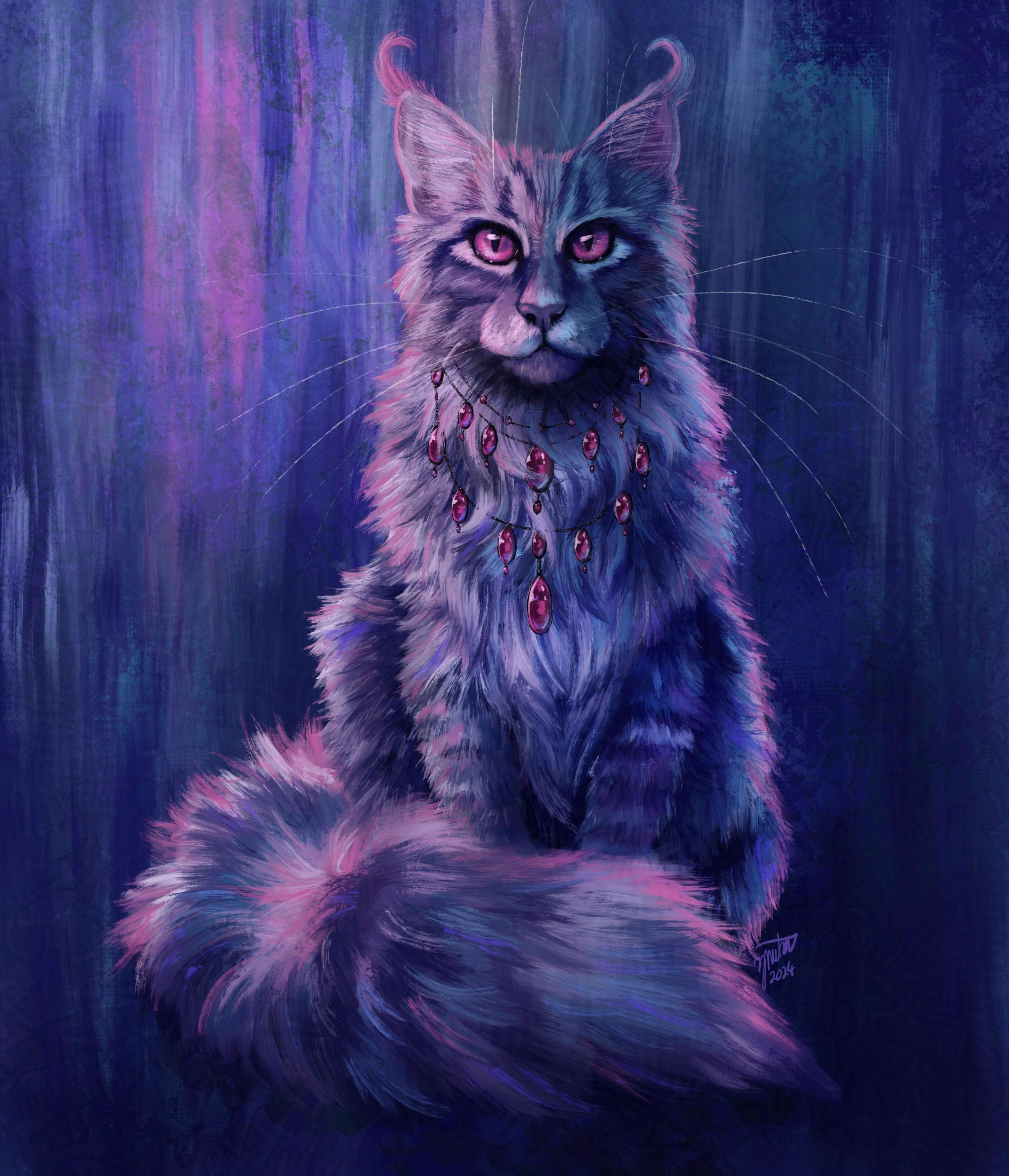 Nobility - Original Cat Painting on Canvas