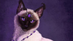 Sassy Cat fantasy feline art by Roxanne Milson