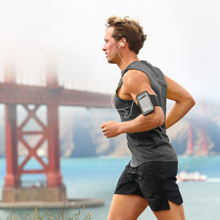 man running outdoor