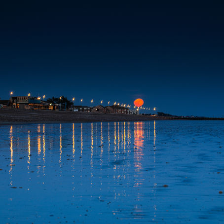 Two SUNSETS & MOON RISES