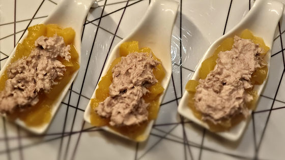 Verrine de pĂŞche au thon