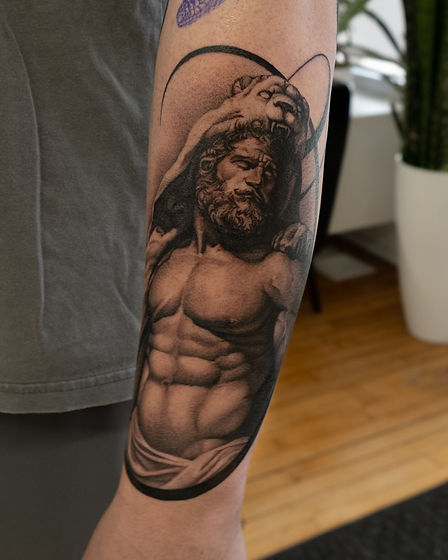 Hercules Realism Tattoo Ohio Tattoo Artist Top Rated