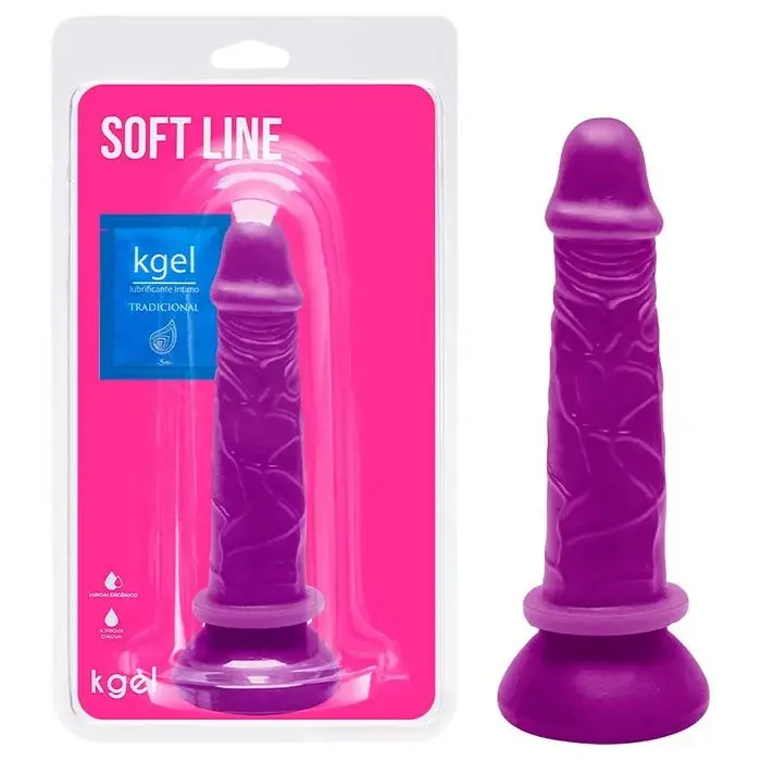 Prótese Colors realística com Ventosa 17,5 x 3,5 Kgel