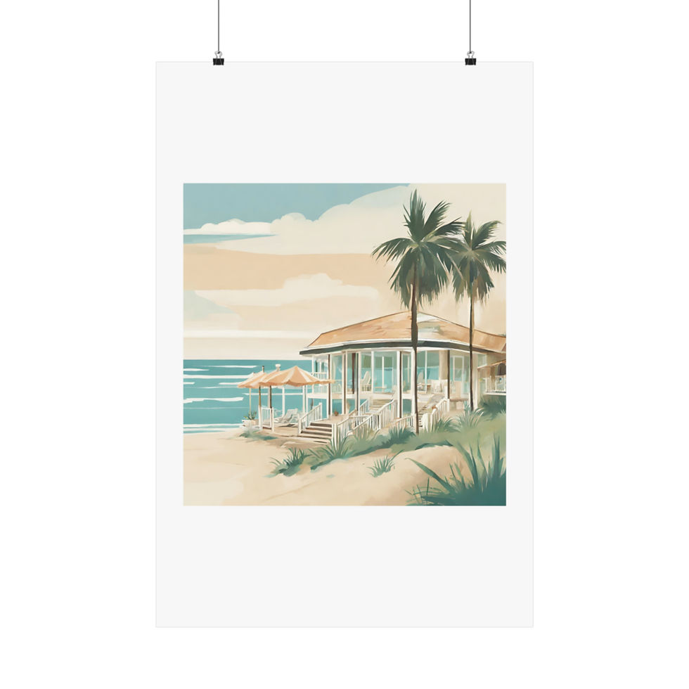 Beach Matte Vertical Posters