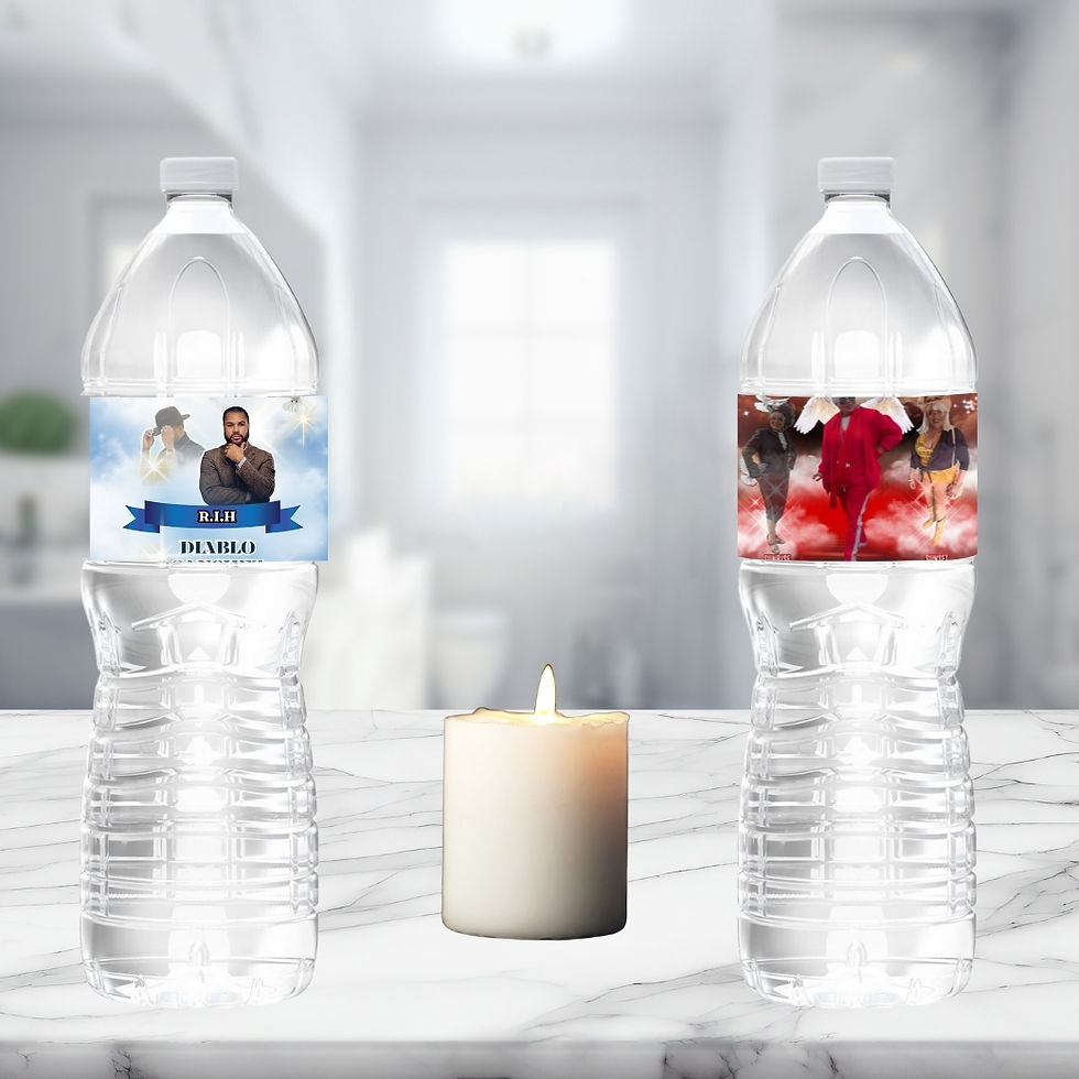Thumbnail: Custom Memorial water bottles. Clara's Creationz - Etsy