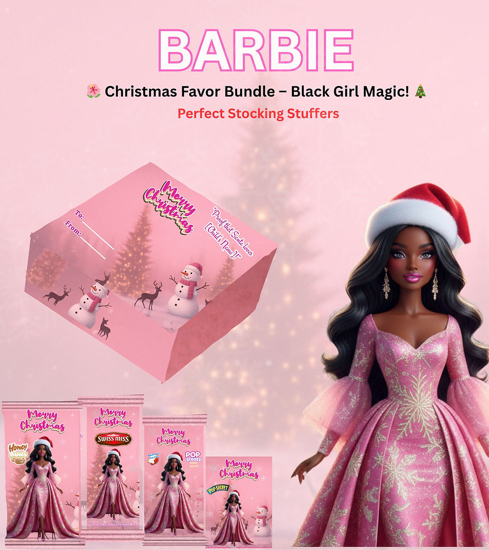 Black Girl Magic Barbie Christmas Treat Bundle - Clara's Creationz - Etsy