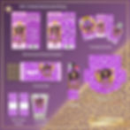 Purple Leopard Party Favor Template Bundle