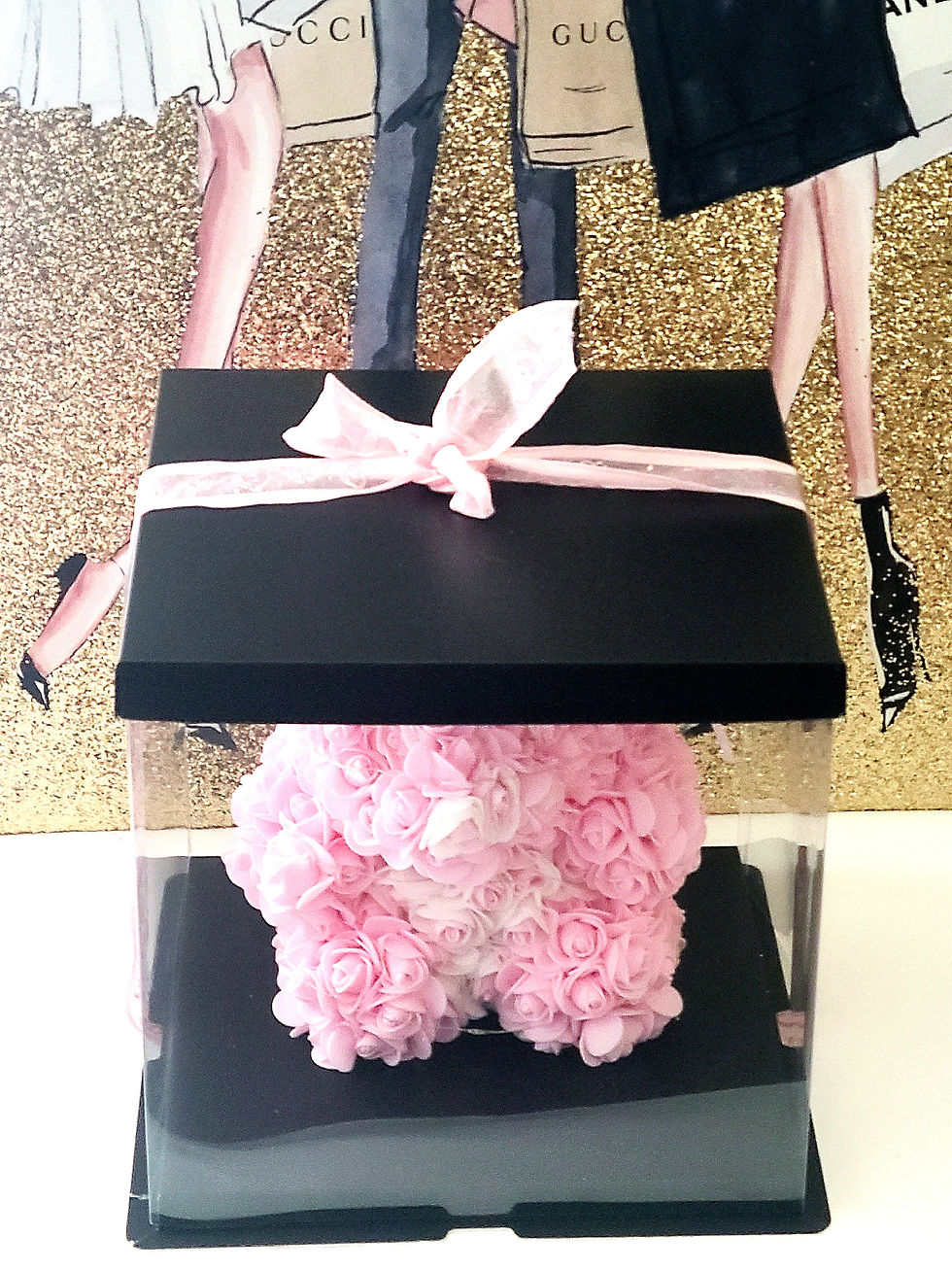 Our Romantic 9-inch Artificial Rose Teddy Bear with LED lights is perfect for any occassion.