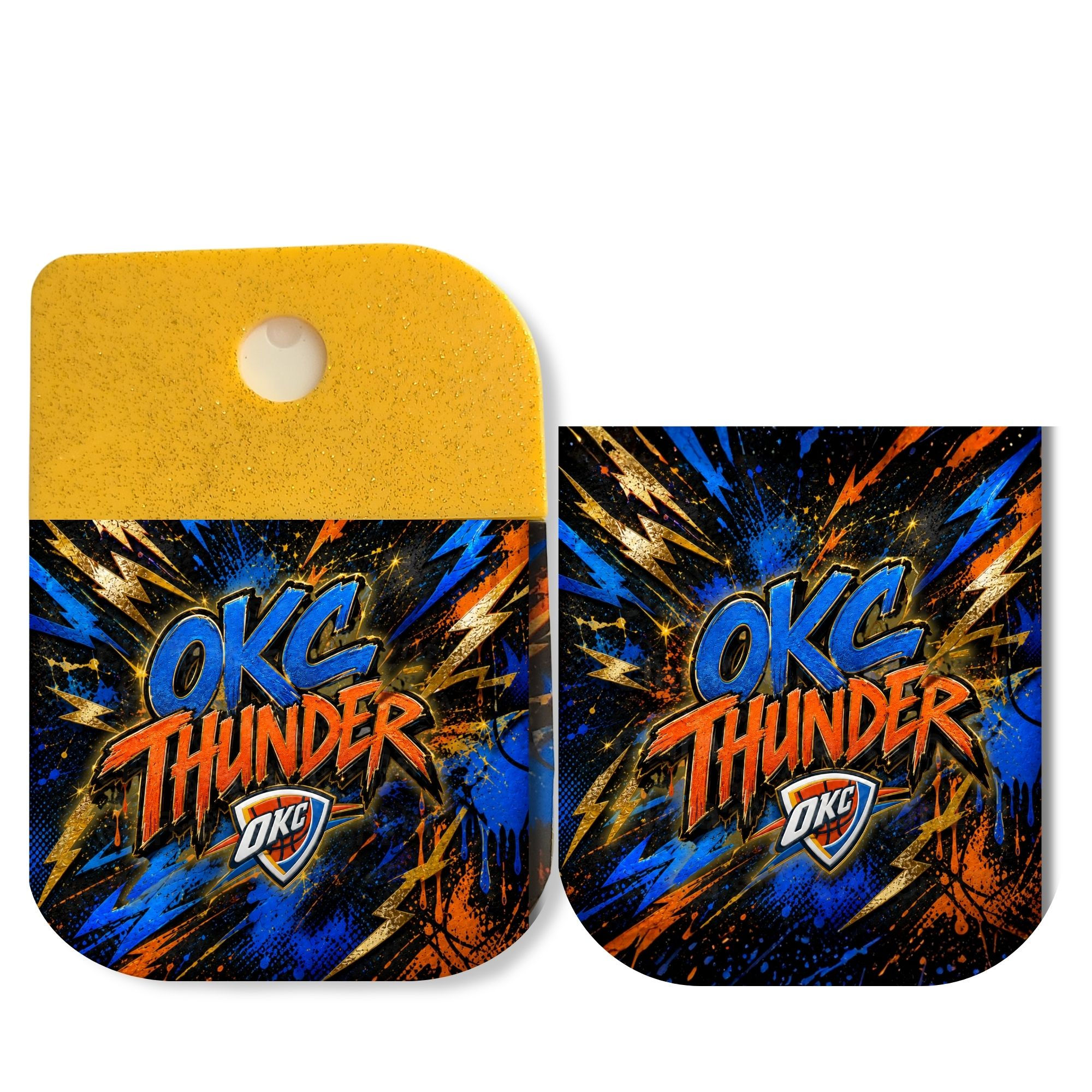 OKC Thunder-Inspired Hand Sanitizer Wrap with Sticker