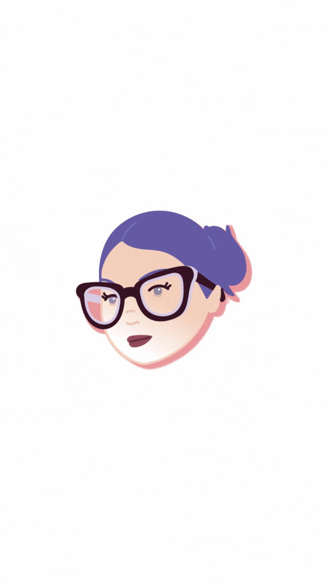 GIF femme lunettes V.gif