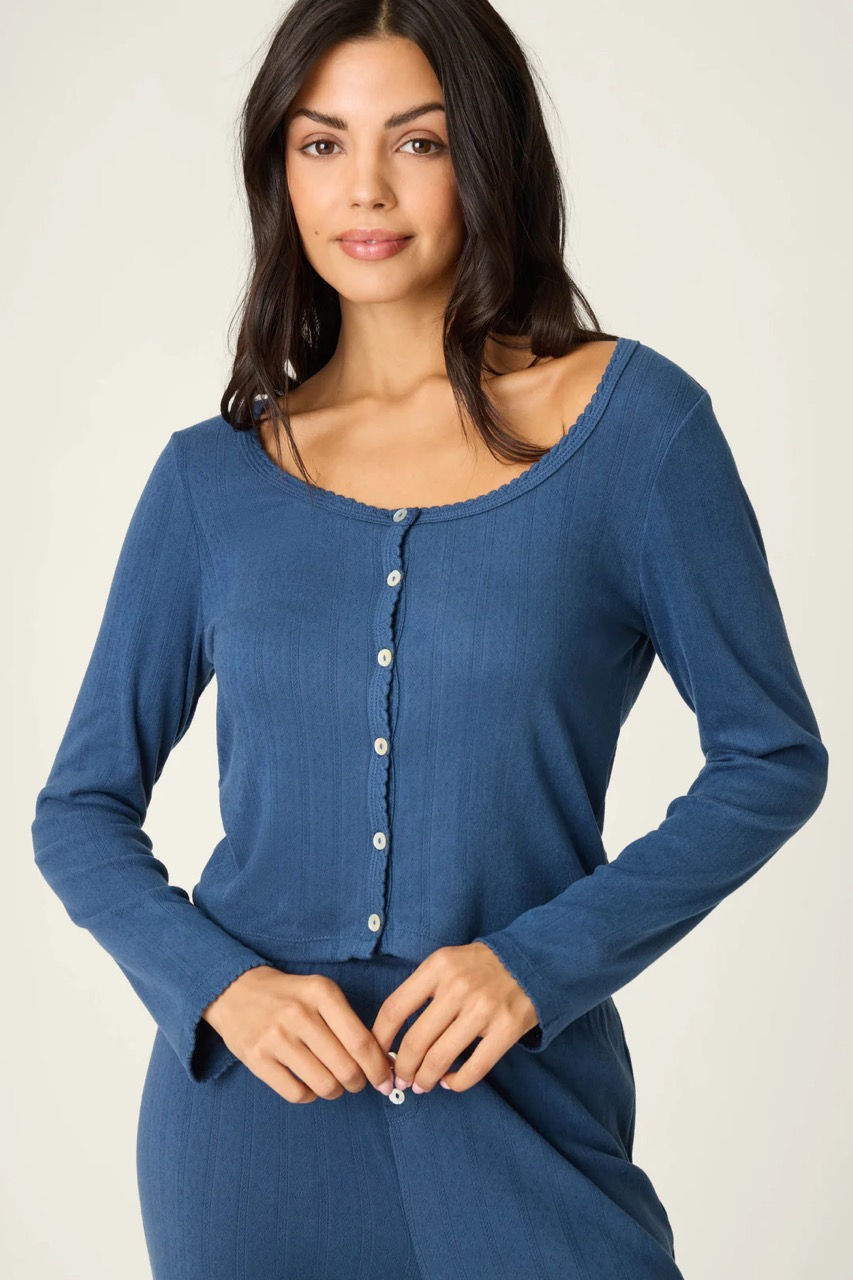 Thumbnail: PJ SALVAGE POINTELLE ESSENTIAL L/S+PANT