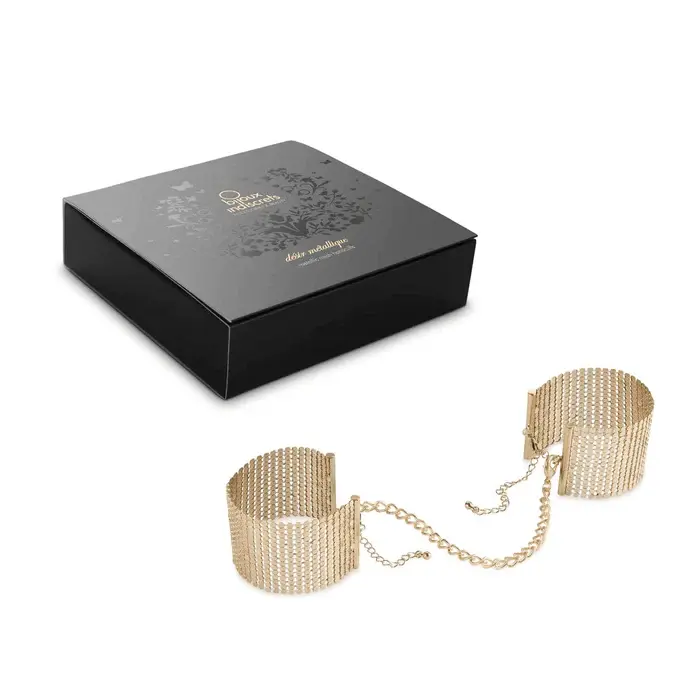 BIJOUX INDISCRITES GOLD MESH HANDCUFFS