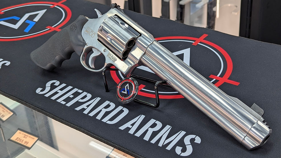 Thumbnail: S&W Model 500 Magnum 8.38" Stainless - Like New X-Frame