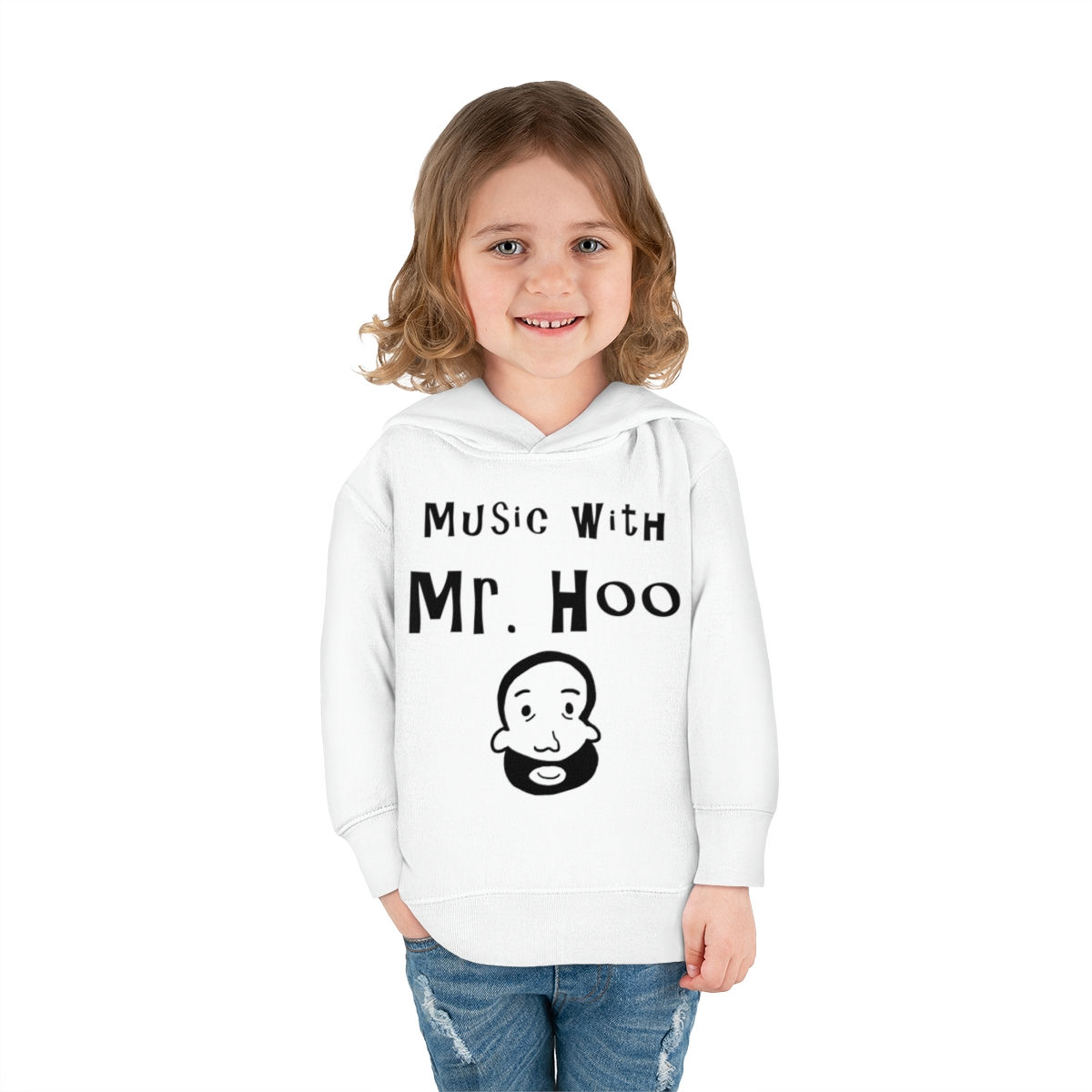 WHITE Toddler Pullover Fleece Hoodie