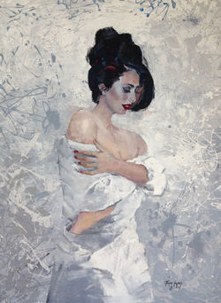 Evening Shades of Grey 40x36