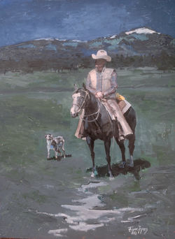 "Three is Good Company" 48X36 oil