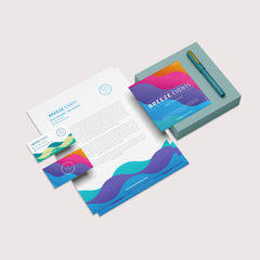 Modern and vibrant business stationary design. Professional designs for print