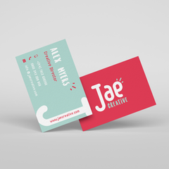 bright and fun business card design