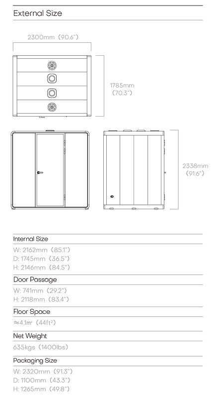 SSB 1.0 XL tech specs