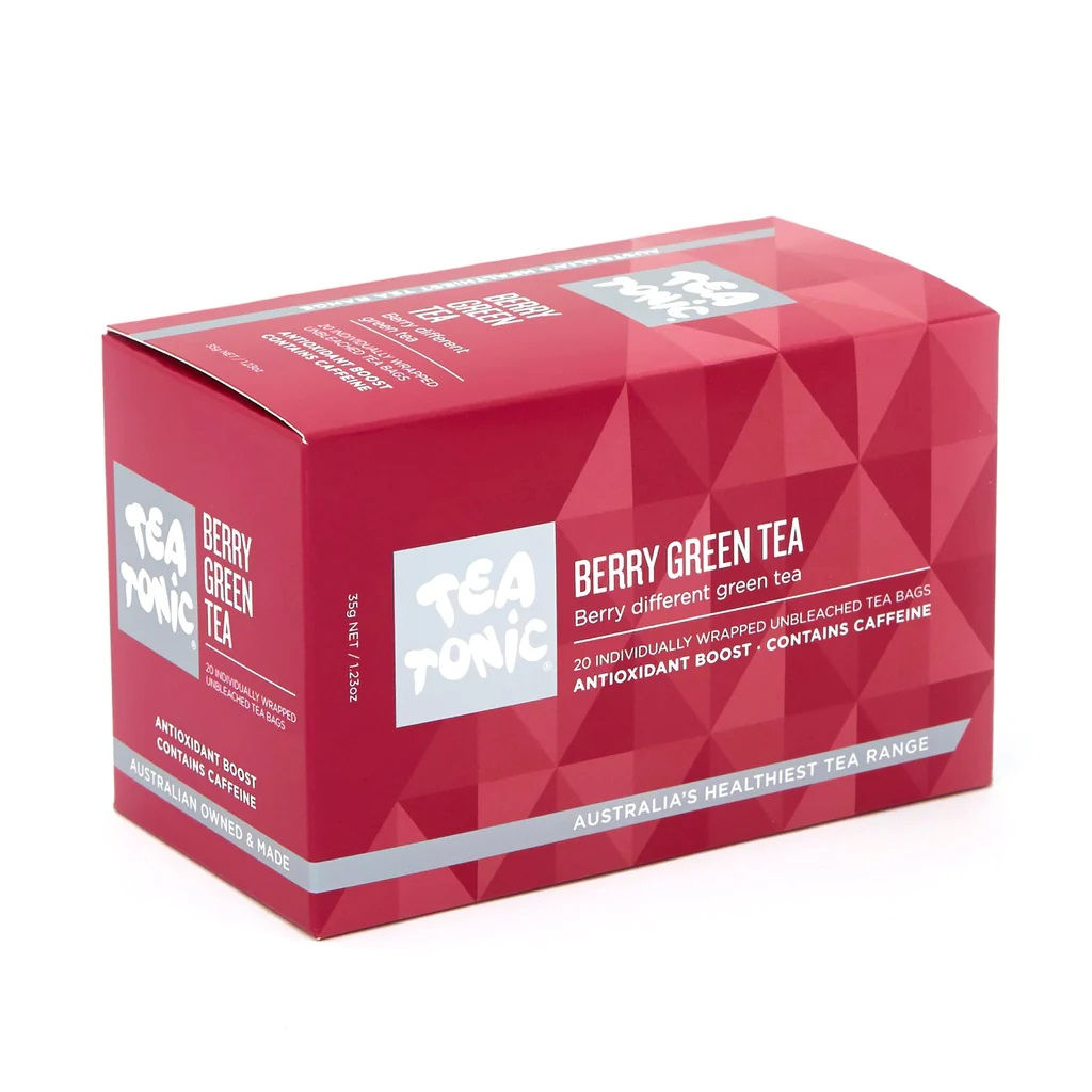 Tea Tonic Berry Green Tea Teabags - box of 20