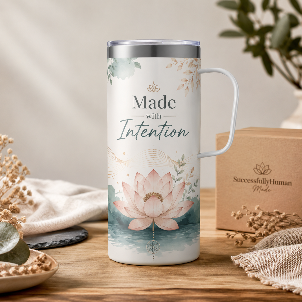 Pre-Order: Full-Color Sublimation 20 oz Tumbler | SuccessfullyHuman Made