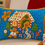 Miniatura: Gingerbread Blue Holiday Printed Decor Rectangular Cushion Cover 12x18 Inches