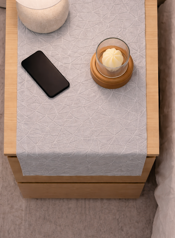 Miniatura: Luxury Sculpted  Leather Texture Table Runner |Nightstand,Bed Side Table Cabinet