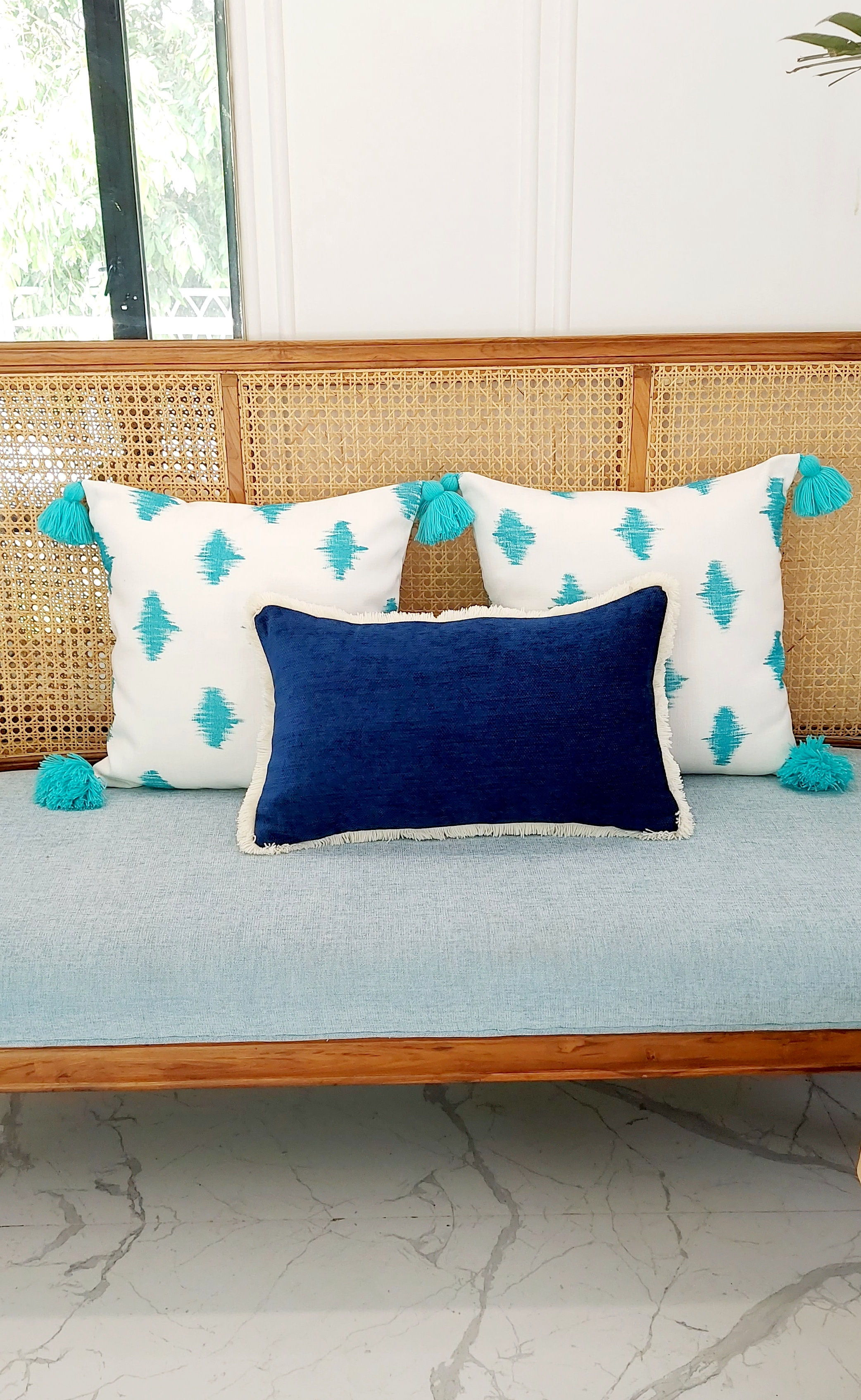 Navy Blue Cushion Cover