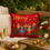 Miniaturbild: Christmas Nutcracker Red Gold Pom-Pom, Festive Square Cushion Cover 16x16 Inches