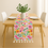 Миниатюра: Floral Print Multicoloured Table Runner Center Dining Table, Entry Console