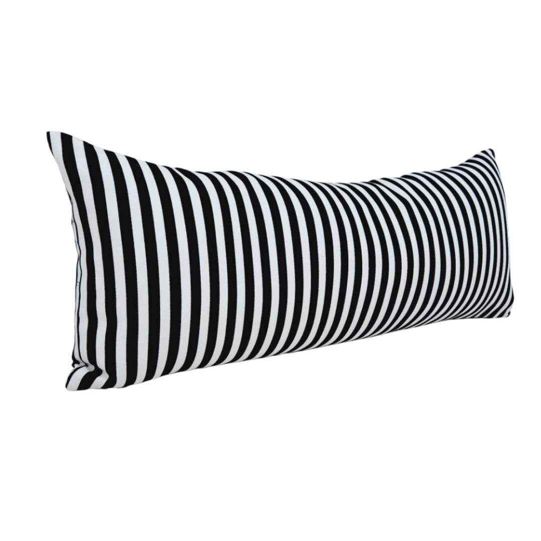Black & White Striped Extra Large Cushion Cover