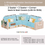 Миниатюра: L-Shaped Corner Sofa Cover, Solid Ice Blue Sofa Cover With Yellow & Blue Tassel