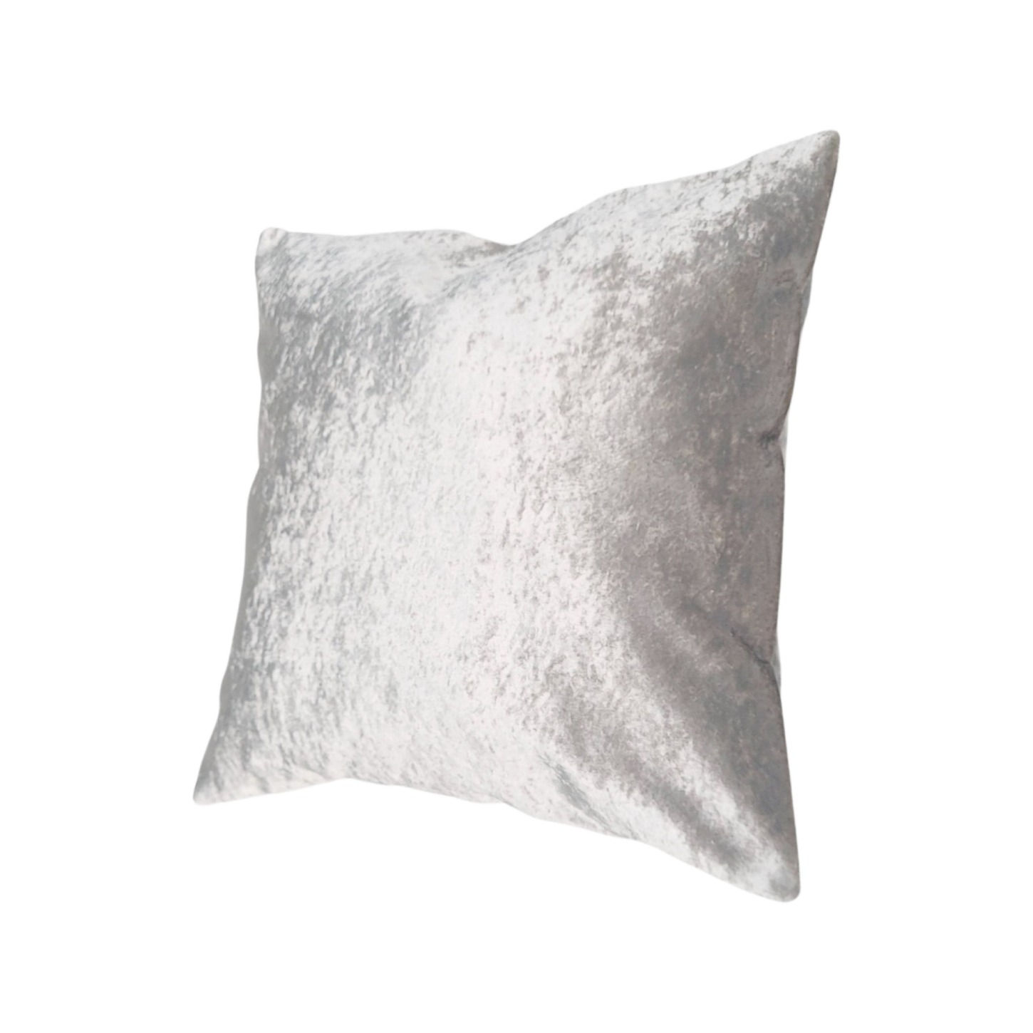 "A Peaceful and Calming Atmosphere with Solid Grey Crushed Velvet Cushion Cover"