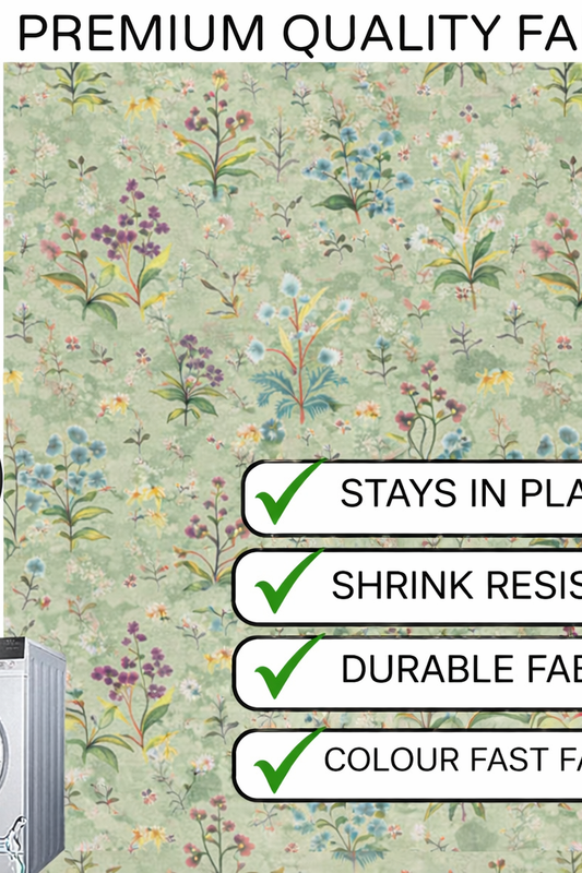 Thumbnail: Sage Green Botanical Floral Print Table Runner|Nightstand,Bed Side Table Cabinet