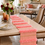 ภาพขนาดย่อ: Peach Moroccan  Table Runner |Dresser Drawer Cabinet Entry Console
