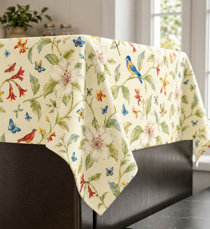 Thumbnail: Triple Door Fridge Cover|Fridge Top Cover 100-250 L|Floral Refrigerator Cover