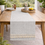 Thumbnail: Grey Linen Herringbone  Table Runner Coffee Table, Living Room Sofa Table
