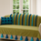 Sīktēls: Green Moroccan 8 Seater Sofa Cover With Tassel Sofa Throw 3+3+2 Seater Set