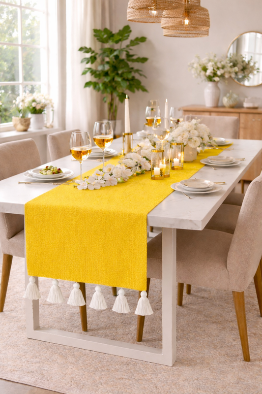 Thumbnail: Yellow Table Runner Coffee Table, Living Room Sofa Table