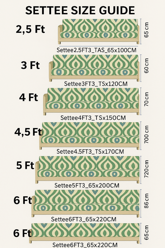 Thumbnail: Settee Cover 2.5 Ft Single Seater Settee/ Bench|Herringbone Neutral Settee Cover