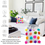 Thumbnail: Boho Multicolour Pom Pom Cushion Cover Large Square Cushion 22x22 Inches