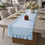 الصورة المصغرة: Powder Blue Frill  Table Runner Coffee Table, Living Room Sofa Table