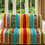 Miniaturbild: 2 Seater Sofa Cover With Tassels: Multicolor Bohemian Embroidered Back Cover