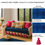 Imej kecil: Navy Blue 2 Seater Sofa Cover With Tassels|Boho Tassel Sofa Throw For Love Seat