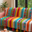 Miniatura: 2 Seater Sofa Cover With Tassels: Multicolor Bohemian Embroidered Back Cover
