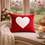 Thumbnail: Red Velvet Heart Romantic Valentine�s Day Gift Square Cushion Cover 16x16 Inches