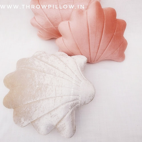 Seashell Cushion with filler- Blush Shade