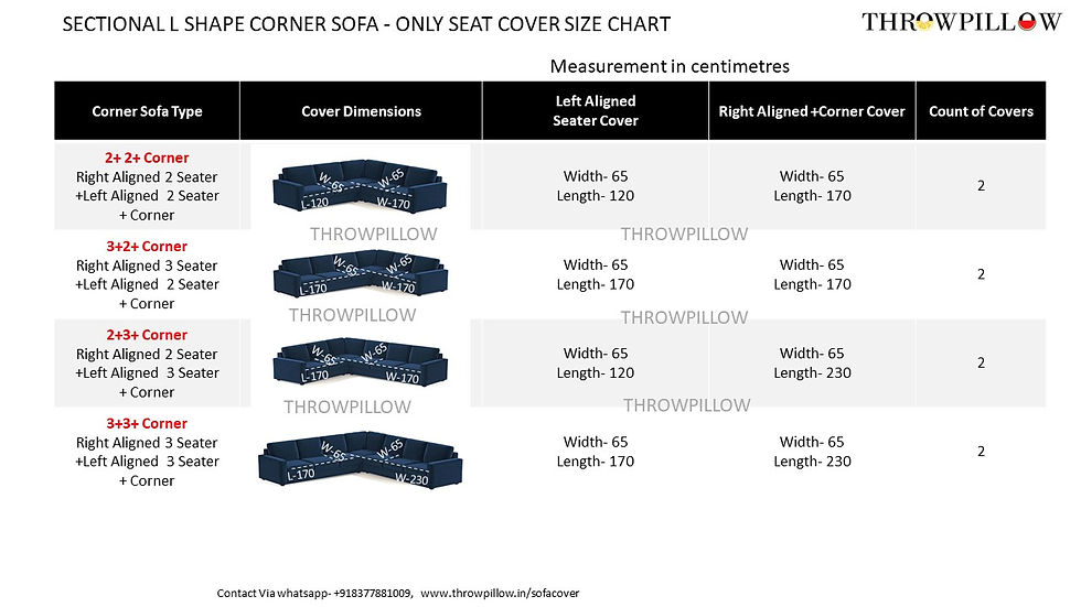 Miniatura: LShape 5 Seater Sofa Cover With Tassels Brown 2 Seater + 2 Seater + 1 Corner