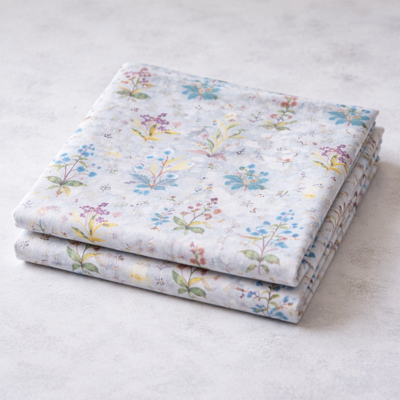 Thumbnail: Pastel Botanical Floral Print Table Runner|Dresser Drawer Cabinet Entry Console