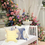 Thumbnail: Boho Tassels � Mustard & White Striped  Square Sofa Cushion Cover 16x16 Inches